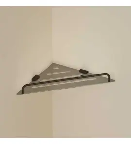 Hotbath Guy Półka prysznicowa narożna Tuscan Bronze CBA22.TB