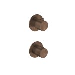 Hotbath Guy Row Bateria natryskowa termostatyczna podtynkowa 2-drożna - element zewnętrzny Tuscan Bronze GY7009R.TB