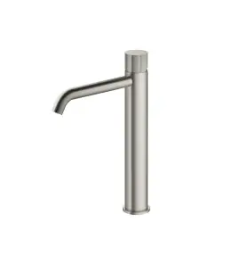 Hotbath Guy Row Bateria umywalkowa jednouchwytowa Wysoka Brushed Nickel GY003HR.GN