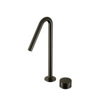 Hotbath Guy Row Bateria umywalkowa nablatowa Wysoka Matt Black PVD GY023HR.MBP