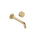 Hotbath Guy Row Bateria umywalkowa podtynkowa 250 mm - element zewnętrzny Brushed Brass PVD GY005R-25.BBP