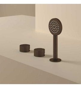 Hotbath Guy Row Bateria wannowa ze słuchawką prysznicową, bez wylewki Tuscan Bronze GY075R.TB