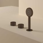 Hotbath Guy Row Bateria wannowa ze słuchawką prysznicową, bez wylewki Tuscan Bronze GY075R.TB