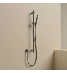 Hotbath Guy Row Drążek prysznicowy ze słuchawką, wężem PVC i przyłączem ściennym węża Tuscan Bronze M317R.TB