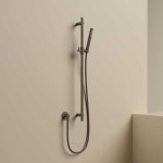 Hotbath Guy Row Drążek prysznicowy ze słuchawką, wężem PVC i przyłączem ściennym węża Tuscan Bronze M317R.TB