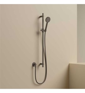 Hotbath Guy Row Drążek prysznicowy ze słuchawką, wężem PVC i przyłączem ściennym węża Tuscan Bronze M318R.TB