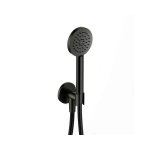 Hotbath Guy Row Zestaw prysznicowy z przyłączem kątowym ścienny Matt Black PVD M446R.MBP