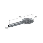 Hotbath Guy Słuchawka prysznicowa jednofunkcyjna Ø 94 mm Tuscan Bronze M355.TB