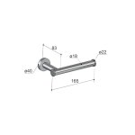 Hotbath Guy Uchwyt ścienny na papier Brushed Brass PVD CBA04.BBP