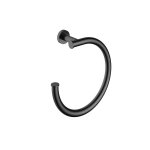 Hotbath Guy Wieszak na ręcznik owalny Matt Black PVD CBA08.MBP