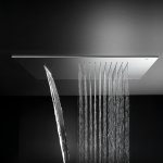 Hotbath Mate Deszczownica podtynkowa z wylewką kaskadową 50x50 cm Chrome M142.CR