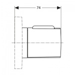  Ideal Standard Archimodule Pokrętło deszczownicy chrom A1509AA Tylko 1 sztuka w takiej cenie!