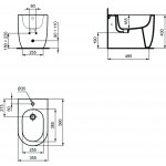 Ideal Standard Blend Bidet stojący Biały T375301