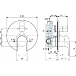 Ideal Standard Ceraflex Bateria wannowo-natryskowa podtynkowa A6758AA