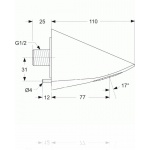 Ideal Standard Ceraplus Główka prysznicowa chrom A4844AA