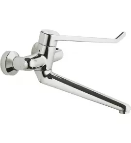 Ideal Standard Ceraplus Bateria umywalkowa ścienna z przedłużonym uchwytem i wylewką chrom B8318AA