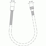 Ideal Standard Cerawell Wąż prysznicowy chrom A2400AA