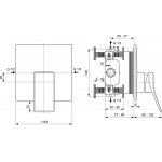 Ideal Standard Conca Bateria natryskowa podtynkowa Czarny mat A7373A5