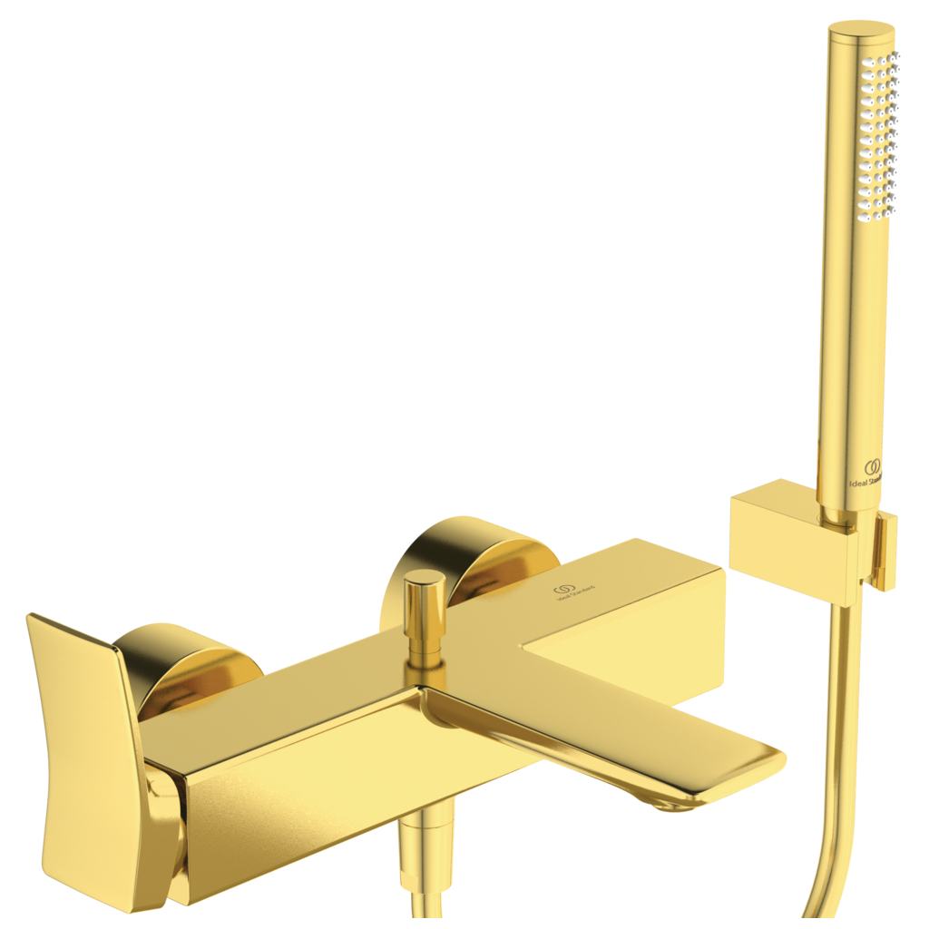 Ideal Standard Conca Bateria wannowo-natryskowa ścienna z zestawem prysznicowym Gold BC763A2
