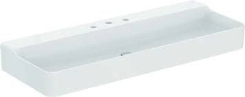 Ideal Standard Conca Umywalka ścienna 1200x450 mm 3-otworowa bez otworu przelewowego Biały T380701