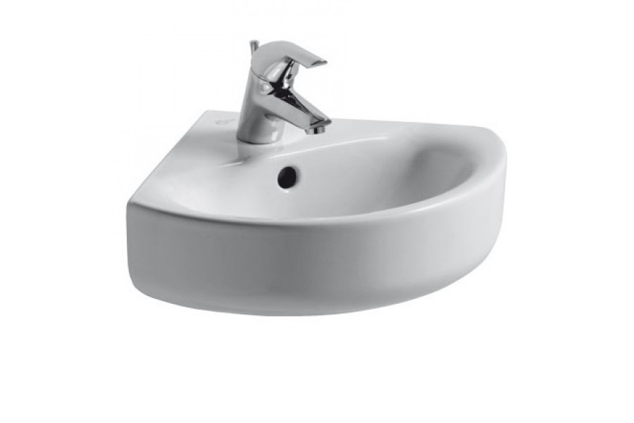 Ideal Standard Connect Arc Umywalka narożna 48x44 cm biała z powłoką Ideal Plus E7931MA