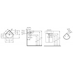 Ideal Standard Connect Arc Umywalka narożna 48x44 cm biała z powłoką Ideal Plus E7931MA