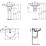 Ideal Standard Connect Air Umywalka Arc 55 cm, biały E137901