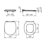 Ideal Standard Connect Deska sedesowa wolnoopadająca biała E772401