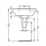 Ideal Standard Connect Półpostument mały biały E797501