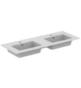 Ideal Standard Connect Umywalka podwójna z powierzchniami bocznymi 122 cm E053401