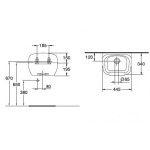 Ideal Standard Duoro Zlew 44,5x34 cm biały R380601