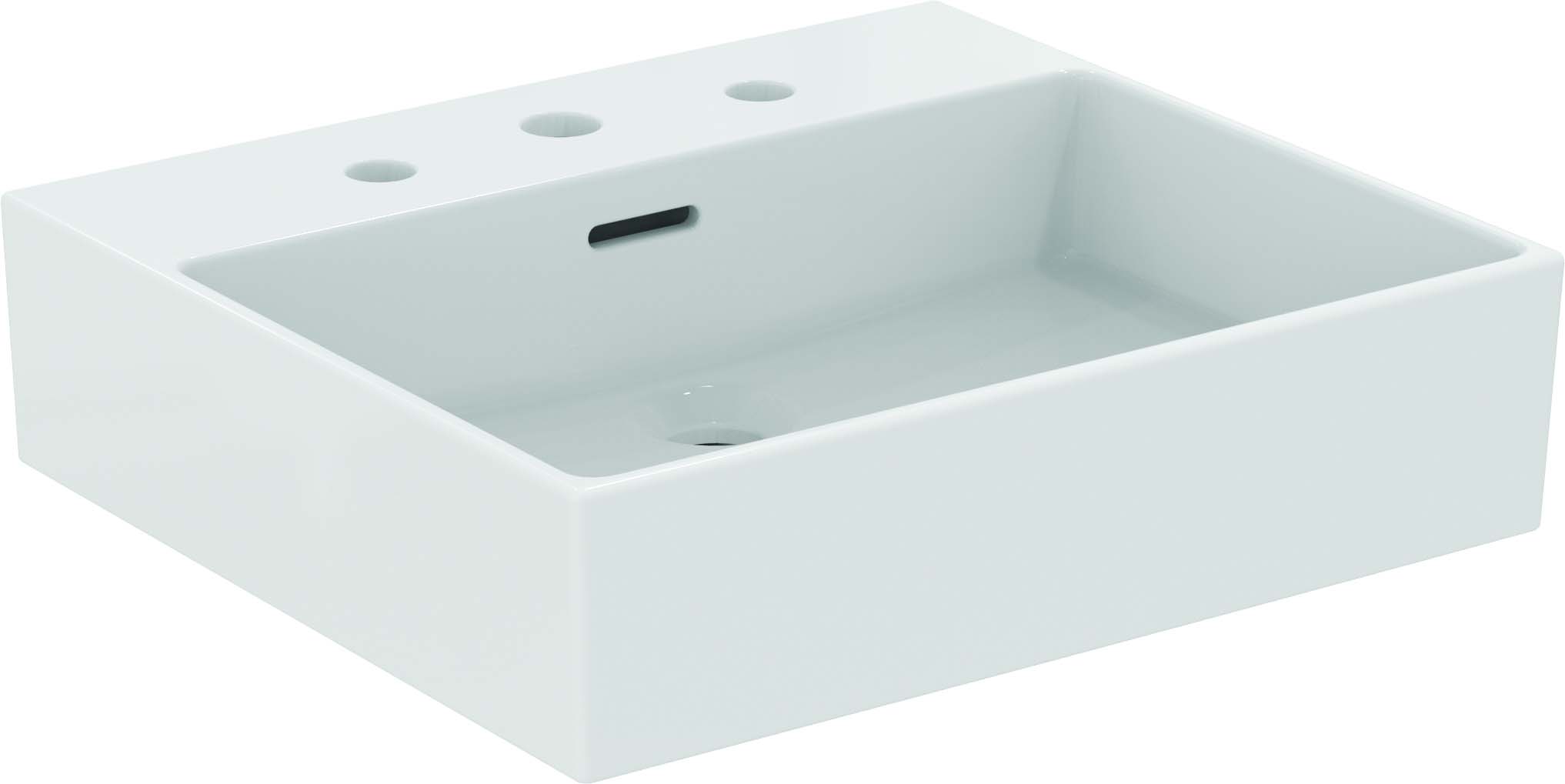 Ideal Standard Extra Umywalka ścienna 500x450 mm z 3-otworami na baterię Biały T388501