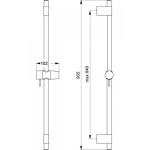 Ideal Standard Ideal Rain Pro Drążek zestawów natryskowych 90 cm chrom B9849AA