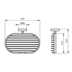 Ideal Standard IOM Metalowa podstawka na mydło A9112AA