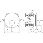 Ideal Standard Joy Bateria natryskowa podtynkowa Chrom A7382AA