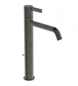 Ideal Standard Joy Bateria umywalkowa wysoka z korkiem automatycznym Czarny mat BC781A5