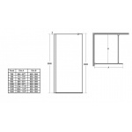 Ideal Standard Synergy Panel typu Wetroom 80 cm L6222EO