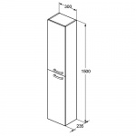 Ideal Standard Tempo Szafka wysoka szary E0566TI