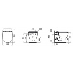 Ideal Standard Tesi WC Wiszący 53,5x36,5 cm AquaBlade biały T007901