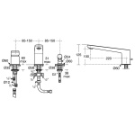 Ideal Standard Tonic II Bateria wannowa trzyotworowa A6348AA