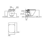      Ideal Standard Tonic II Deska Sedesowa Wolnoopadająca  K706501 WYPRZEDAŻ MAGAZYNOWA!!
