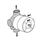 Ideal Standard Trójdrożny przełącznik podtynkowy A2393NU