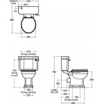 Ideal Standard Waverley Zbiornik spłukujący 6/4L biały U470901