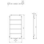 Imers Art 2 Grzejnik wodny 53x120 chrom 0221