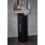       Inbani Giro Umywalka wolnostojąca Ø35xh85 cm Marquina Marble GR011MN