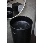       Inbani Giro Umywalka wolnostojąca Ø35xh85 cm Marquina Marble GR011MN