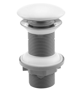 Isvea Infinity Korek umywalkowy 5/4“ klik-klak ∅7 cm biały 38TP0161I