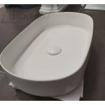    Isvea Infinity Umywalka nablatowa owalna 55x36 biały mat z korkiem klik klak 10NF65055-2L+38TP0166I WYPRZEDAŻ EKSPOZYCJI!!