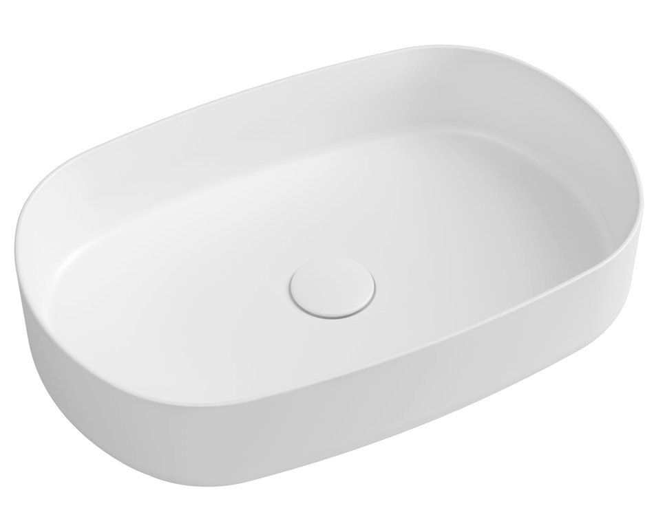 Isvea Infinity Umywalka nablatowa owalna 55x36x12 cm biały 10NF65055 W MAGAZYNIE!!