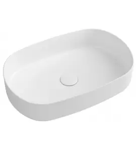   Isvea Infinity Umywalka nablatowa owalna 55x36x12 biały 10NF65055